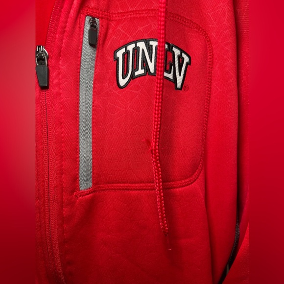UNLV University Las Vegas Rebels | Red Mens Full Zip Jacket - Picture 4 of 9
